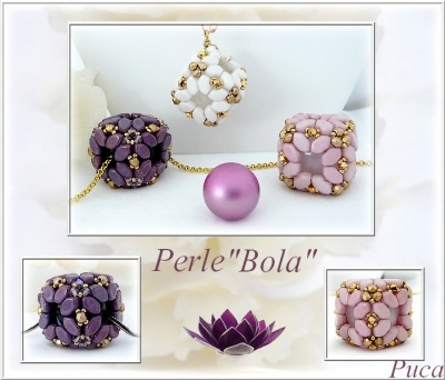 Pattern Puca Pendant Bola uses Paros, Foc with bead purchase